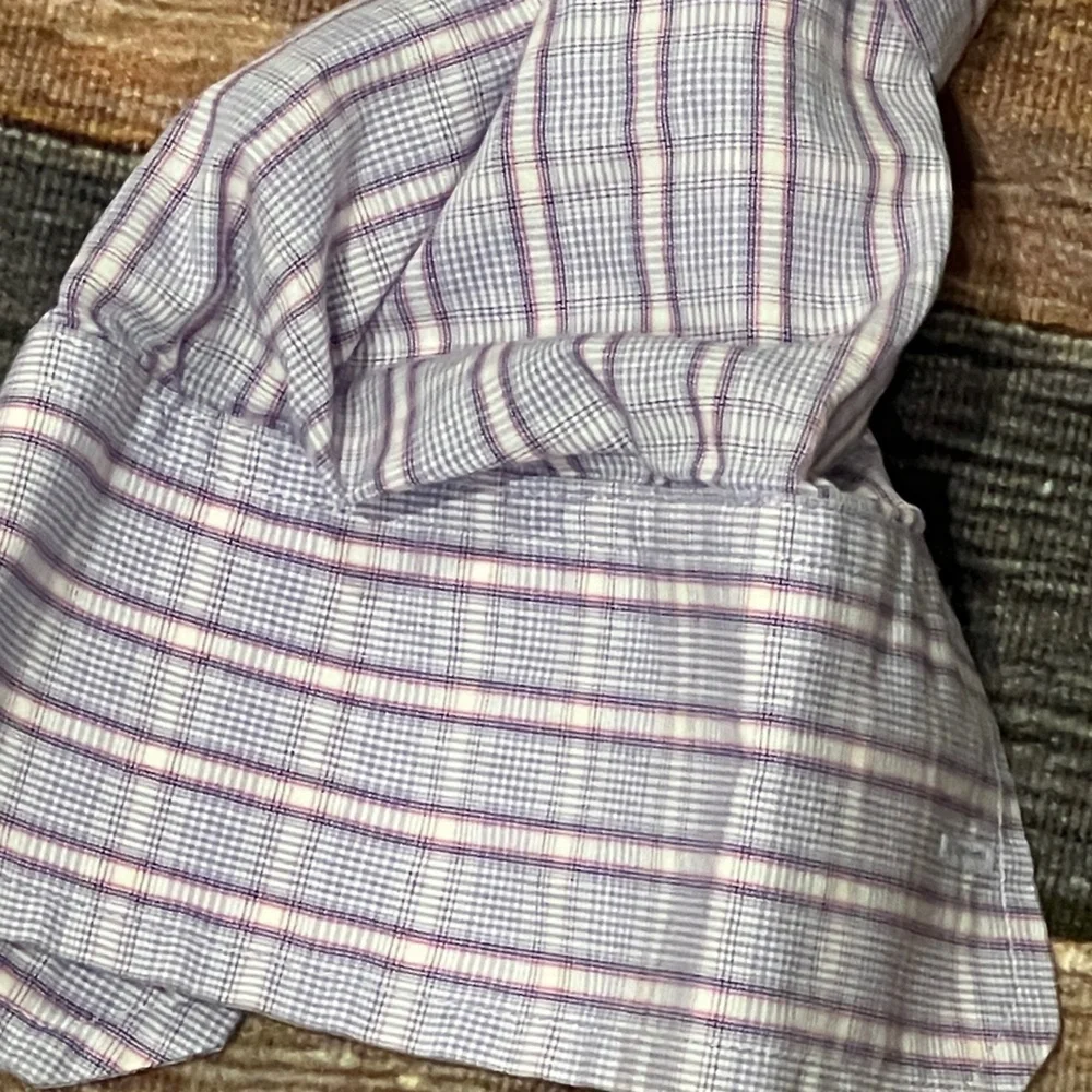 Banana Republic Purple Button Down Long Sleeve Mens Dress Shirt